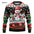 Funny 3D Christmas Men's Sweatshirt Snowman Santa Printed Ugly Christmas Sweatshirt Round Neck Custom Pullovers Man Sweatshirts