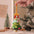 Knitted Christmas Tree with Jingle Bell Plush Christmas Hanging Pendant Wool Crochet Christmas Tree for Christmas Party Decor