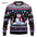 Funny 3D Christmas Men's Sweatshirt Snowman Santa Printed Ugly Christmas Sweatshirt Round Neck Custom Pullovers Man Sweatshirts