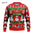 Funny 3D Christmas Men's Sweatshirt Snowman Santa Printed Ugly Christmas Sweatshirt Round Neck Custom Pullovers Man Sweatshirts