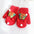 Bell Elk Plus Velvet Winter And Autumn Christmas Kids Mittens Full Fingers Gloves Santa Claus Printed Women Knitted Gloves
