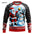 Funny 3D Christmas Men's Sweatshirt Snowman Santa Printed Ugly Christmas Sweatshirt Round Neck Custom Pullovers Man Sweatshirts