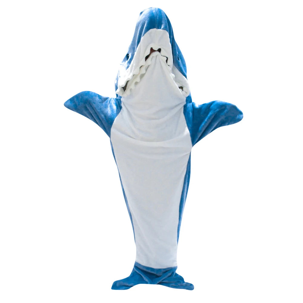 Cosplay Shark Onesies Costumes Suit Sleeping Bag Adult Pyjamas Cartoon Halloween Christmas Carnival Sleepwear Jumpsuit Clothes