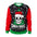 Christmas Men Women Sweatshirts Golf Pullover Santa Skull Xmas Graphic Sweatshirt Long Sleeves Hoodies Unisex Holiday Party Tops