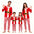 Family Matching Christmas Pajamas Sets Mother and Kids Match Clothes Santa Claus Red Striped Family Look Clothes Cotton Pyjamas