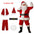 Santa Claus Costume Deluxe Clothes Fancy Dress Suit in Christmas Men Adult Santa Claus Cosplay Costume Christmas Costume Cosplay