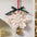 Hand-knitted Christmas Bell Pendant 16cm Crisp Sound Crochet Snowflake Pendant Ribbon Bow with Hanging Rope