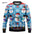 Funny 3D Christmas Men's Sweatshirt Snowman Santa Printed Ugly Christmas Sweatshirt Round Neck Custom Pullovers Man Sweatshirts