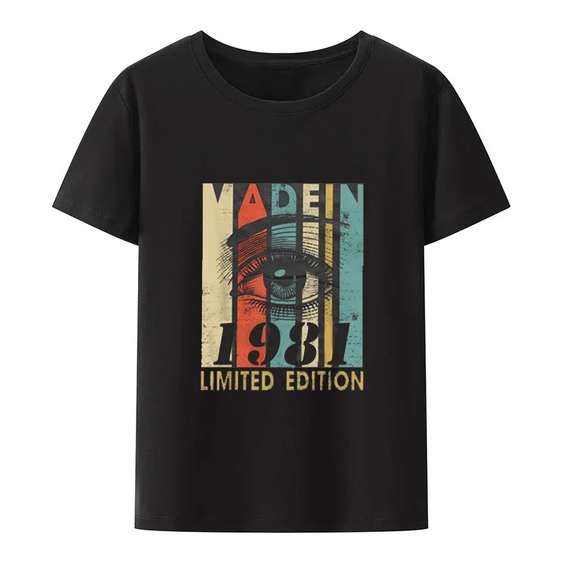 Vintage Tee 42 Years Old Outfit Gifts for Dad Graphic T Shirts Retro Best of 1981 Cassette Tape 42 Birthday Gift T-Shirt