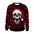 Christmas Men Women Sweatshirts Golf Pullover Santa Skull Xmas Graphic Sweatshirt Long Sleeves Hoodies Unisex Holiday Party Tops