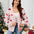 Christmas Fashion Cardigan Coat Woman's Autumn New V-neck Santa Claus Pattern Loose Sweater Winter Ladies Party Knitted Sweaters