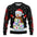 Men Women Xmas Sweatshirt 3D Christmas Snowman Santa Printed Ugly Christmas Sweater Unisex Long Sleeve Tops Pullovers Sweatshirt