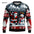 Funny 3D Christmas Men's Sweatshirt Snowman Santa Printed Ugly Christmas Sweatshirt Round Neck Custom Pullovers Man Sweatshirts