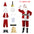 Santa Claus Costume Deluxe Clothes Fancy Dress Suit in Christmas Men Adult Santa Claus Cosplay Costume Christmas Costume Cosplay