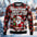 Funny Santa Christmas Sweatshirt Naughty Ugly Graphic Women Sweaters Crew Neck Sweatshirt Holiday Unisex Pullover Hoodie for Man