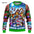 Funny 3D Christmas Men's Sweatshirt Snowman Santa Printed Ugly Christmas Sweatshirt Round Neck Custom Pullovers Man Sweatshirts