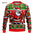 Funny 3D Christmas Men's Sweatshirt Snowman Santa Printed Ugly Christmas Sweatshirt Round Neck Custom Pullovers Man Sweatshirts