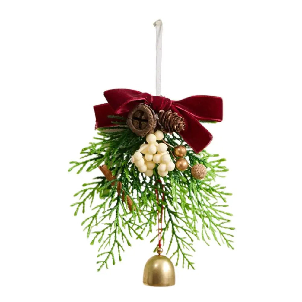 2025 New Year Christmas Decorations Bell Wreath Pendant Christmas Tree Decorations Atmosphere Spring Festive & Party Supplies
